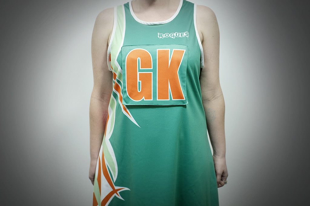 green hell dressing types Rogues, Sublimated Netball Dress – Brazen Clothing